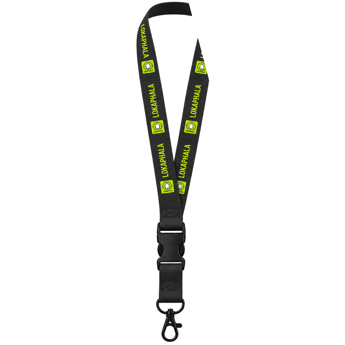 Lanyard Lokaphala — tampak depan, terbentang
